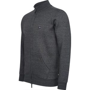 Cappuccino Italia - Heren Sweaters Fleece Zip Jack - Grijs - Maat L
