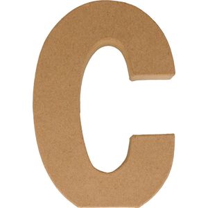 Artemio letter C papier-maché 15 cm