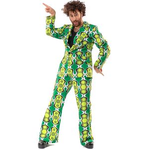 Original Replicas - Hippie Kostuum - Jaren 70 Hippie Soul Disco 60s Ga Voor Groen - Man - Groen - Small - Carnavalskleding - Verkleedkleding