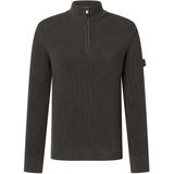 Joop Jeans - Henrios - Gebreide Trui - Donkergroen - Ronde Hals