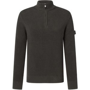 Joop Jeans - Henrios - Gebreide Trui - Donkergroen - Ronde Hals