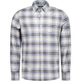 NZA - Ecru - Katoen Overhemd - Geruit