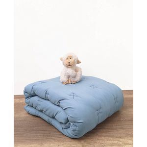 HOOMstyle - Wasbaar Dekbed - Denim Blauw - 120x150cm - Met 1 Kussensloop