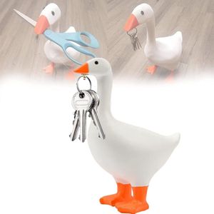 Magnetische Ganseend Sleutelhouder - 3D Gedrukt Dierenbeeldjes - Mini Gereedschapshouder - Geel .