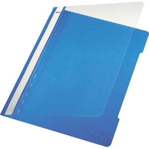 10 x Snelhechter Leitz standaard - A4 - PVC - blauw - 4191