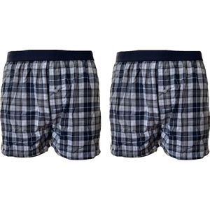 Embrator mannen Boxershorts 2-stuks geruit maat XL