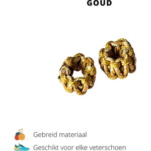 Beste Veters - Schoenaccessoires - Veter gesp - Veters - Schoen bedel - Schoenaccessoires goud - Gesp goud
