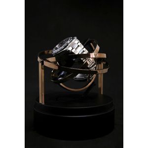 Elbrus Horology - Rosegoud - Oplaadbare batterij - Tourbillon Horloge Opwinder - Gyrowinder Orbit Watch Winder