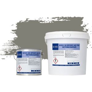 Wixx 2K Epoxy AQ 750 Betoncoating - 10kg - RAL 7023 | Betongrijs