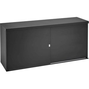 ABC Kantoormeubelen - Lage Schuifdeurkast - Wit - Metalen - 72,50x166x40
