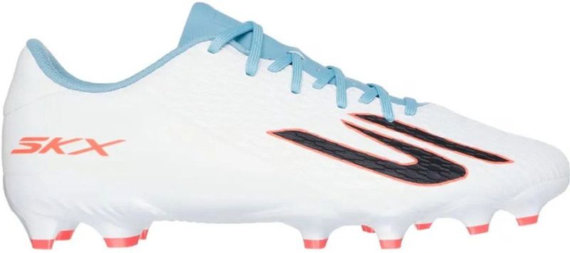 Skechers - SKX_2 Club Gras / Kunstgras Voetbalschoenen - Wit Blauw Oranje