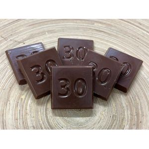 Chocolade cijfer 30 | Getal 30 chocola | Cadeau voor verjaardag of jubileum | Smaak Melk