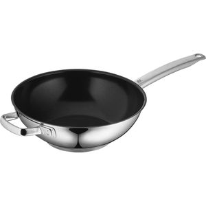 Durado wokpan inductie 28 cm, wok roestvrij staal gecoat, ovenvast