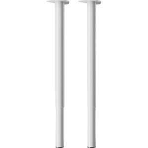Bronea - Set à 2 stuks Tafelpoten rond | in hoogte verstelbaar | 60-90 cm & 80-120 cm | telescoop tafelpoot meubelpoot meubelpoten | Afmeting & kleur naar keuze