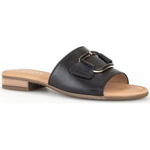 GABOR 42.792.57 Slipper - Zwart - Leer - Elegante Applicatie