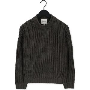 My Essential Wardrobe Ava Knit Pullover Truien & vesten Dames - Sweater - Hoodie - Vest- Donkergrijs - Maat XL
