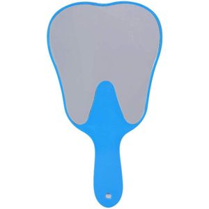 in - Dental Mirror 9.8 * 5.1 inches - Durable and Safe Dental Mirror for Observing Dental Care at Home for Adults - Blue .