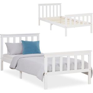 White-Label® Kinderbed - Peuterbed - Babybed - Wit