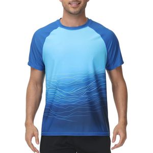 Heren Zwemshirt met Korte Mouwen - UPF 50+ Rash Guard voor Zonbescherming en Sneldrogen