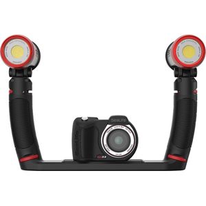 Sealife - Micro 3.0 PRO Duo - Onderwatercamera Set - Rood - Zwart - 5000 lumen