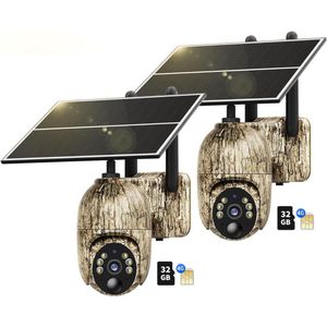 Lexium Wildcamera voor Buiten - Wildcamera met Nachtzicht - WiFi - Hoge Resolutie - Waterdicht - Wild Camera - Premium