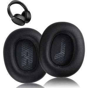 Vervangende oorkussens voor draadloze koptelefoons, comfortabel kunstleer - zwart.