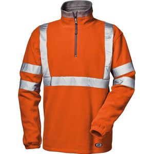 SIR SAFETY DUNE Hi Vis Reflecterend Sweatshirt Werktrui HEREN Veiligheidstrui Oranje - Reflecterend - Elastische Manchetten - Turtleneck