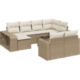 vidaXL-11-delige-Tuinset-met-kussens-poly-rattan-beige