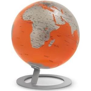 globe iGlobe Orange 25cm diameter metaal/chroom NR-0324IGMO-GB