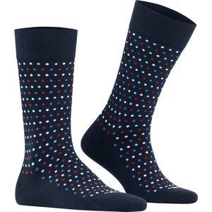 Burlington Dot herensokken - blauw (marine)