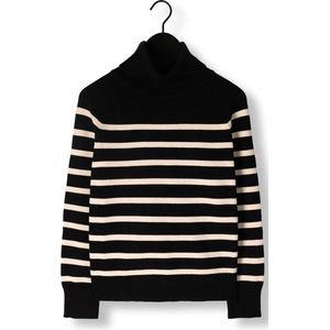 Notre-V Stripe Knit Sweater Truien & vesten Dames - Sweater - Hoodie - Vest- Zwart - Maat XXL