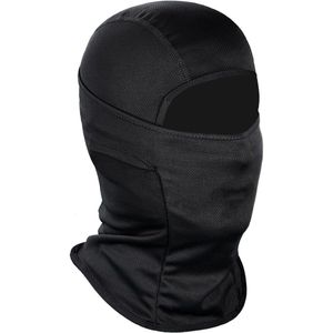 1 Ademend gezichtsmasker - Winter Warm Skimasker - Waterafstotende buitenkant - Geschikt voor motoren, fietsers en buitenactiviteiten - Universele maat - Zwart