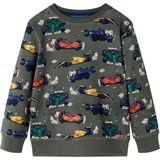Kindertrui - Kaki - Katoenen Sweater - Voor Kinderen