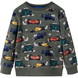 Kindertrui - Kaki - Katoenen Sweater - Voor Kinderen