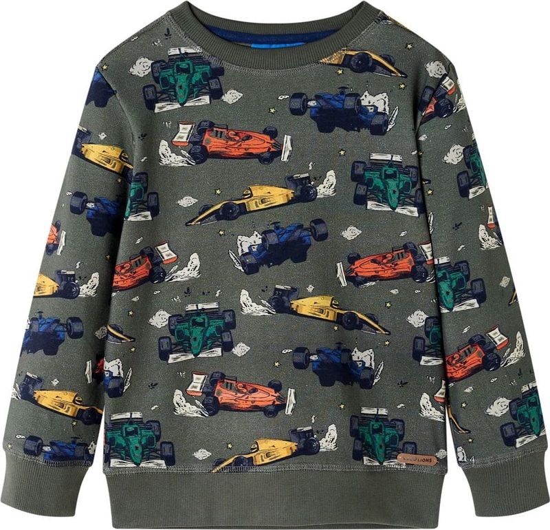 Kindertrui - Kaki - Katoenen Sweater - Voor Kinderen