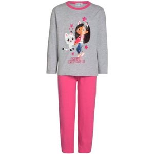 Gabby's Dollhouse - Pyjamaset - kind - Maat 104/110 - roze/grijs