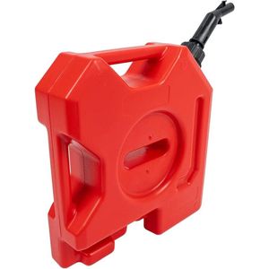 12L Draagbare Benzinetank Jerrycan met Schenktuit voor Motorfiets SUV ATV Offroad - Rood