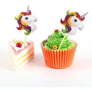 cocktailprikkers eenhoorn - 24 stuks - eenhoorn - unicorn - verjaardag