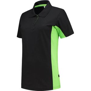 Tricorp Poloshirt Bicolor Dames 202003 Zwart-Lime - Maat 4XL
