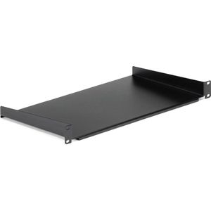 Universele Rack Mount Cantilever Shelf - 1U Server Rack Schap - 19"" Netwerk Kast Apparatuur - Heavy Duty Staal - Capaciteit 20kg - Diepte 25cm - Zwart