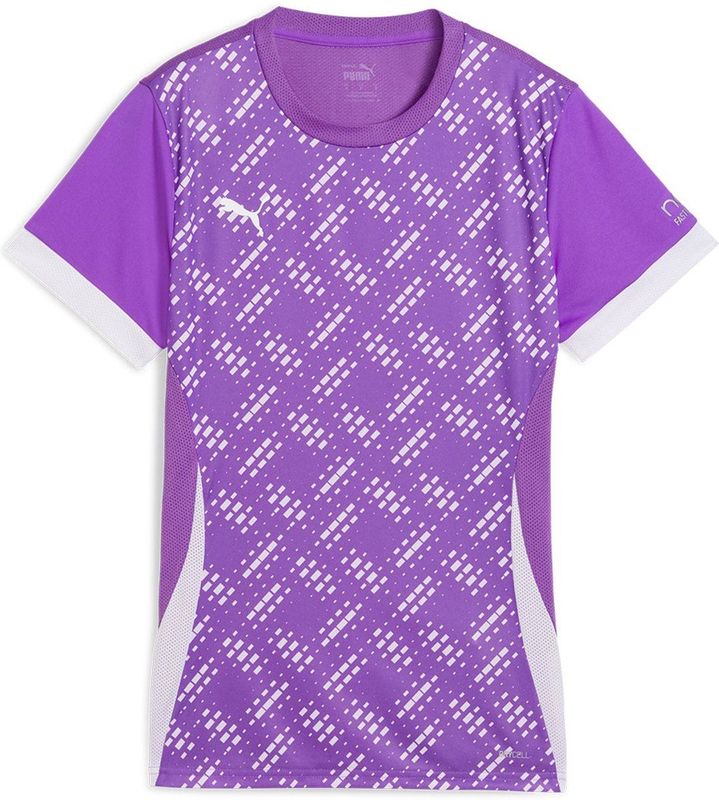 PUMA - Padelshirt - Wit/Paars - Grafische Print
