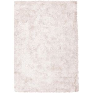 Diamond Hoogpolig Fluweel Vloerkleed Velvet Tapijt Creme Roze- 240x330 CM