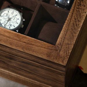 Rootz Watch Box - 8 Compartimenten Watch Box - Watch Storage Box - Watch Organizer Box - Houten Watch Box - Luxe Watch Box - Travel Watch Box - Watch Case Box