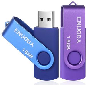 16GB USB Stick 2 Stuks - Hoge Snelheid - Multi-kleur