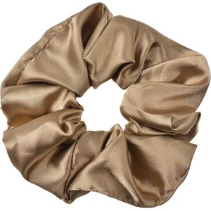 Clayre & Eef Scrunchie Haarelastiek Ø 10 cm Beige Synthetisch