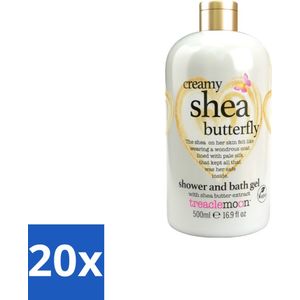 Treaclemoon – Bad- & Douchegel – Creamy Shea Butterfly – 500 ml - Bulkverpakking - 20 stuks