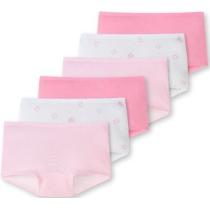 Schiesser Meisjes shorts 6 pack Kids Girls 95/5 Organic Cotton