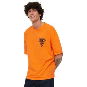 T-shirt - Katoen - Oversize Pasvorm - Gebreid - Turkiye