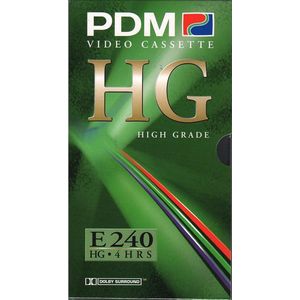 PDM VHS videoband E240 High Grade 1 band Dolby Surround