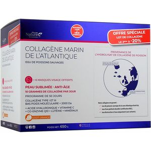 Pharm Nature Atlantic Marine Collageen Anti-veroudering Huid Sublimatie Set van 2 x 325 g